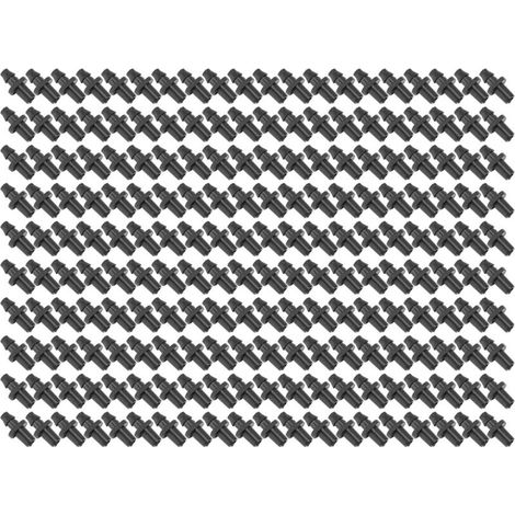 200 Stück Schlauchverbinder mit Widerhaken für Tropfbewässerung, kompatibel mit 4-mm- und 7-mm-Schläuchen, Gartenbewässerungszubehör (1/5)