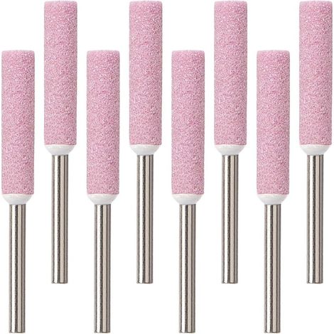 Diamant-Kettensägeschärfer, Kettensägenfeile, Kettenschärfzange, 4,8 mm, 8-teilig (rosa) (1/5)
