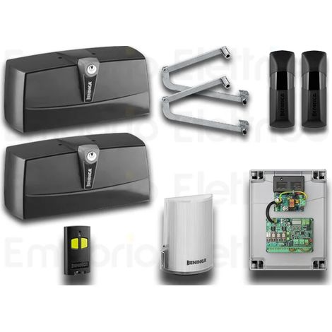 beninca kit d'automatisation pour portails battants 230v kpre.b 959007257