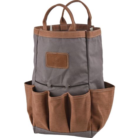 Borsa per Attrezzi da Giardino in Tela Impermeabile Marrone (1/3)