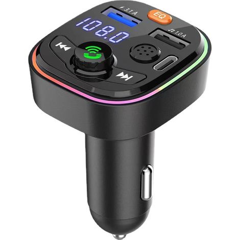 New multi-functional car charger, car MP3 Bluetooth player, one-to-three car charger audio transmitter-- (1/3)