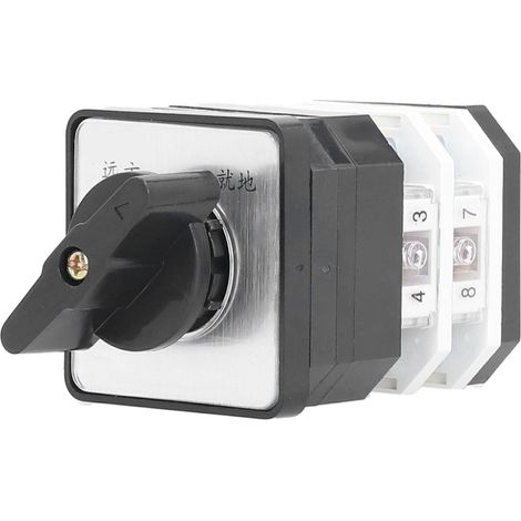 Commutateur rotatif universel LW12D-16-9.0414.2, 2 positions 2 couches, 16A 220-380V pour changement de circuit (1/5)