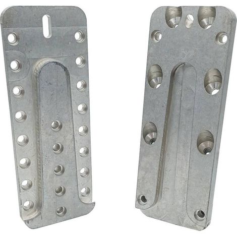4 Connecteurs UV60 pour Bois/Bois 160 x 60 x 16 mm - Aluminium - D-Work (1/3)