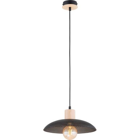 Lampada a Sospensione Kobe, Acciaio verniciato a polvere, Nero, 30x100x30 cm (1/5)