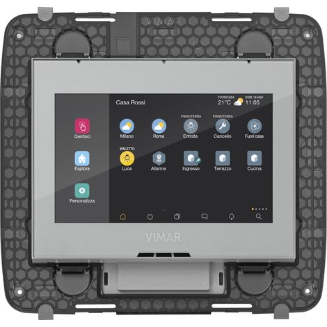 VIMAR - 01420.BN Touch screen domotico IP4,3 PoE8M neutro