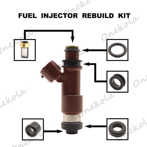 Fuel injector repair kit, seal and filter compatible with Subaru Legacy Outback 03-09 16611-AA700 (1/2)