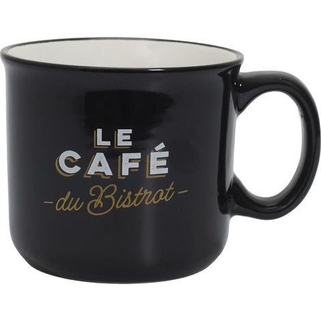 Stilvoller Bistro-Becher 450 ml schwarz
