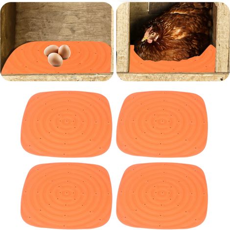 Waschbare Nistmatte für Hühner (orange) (1/5)