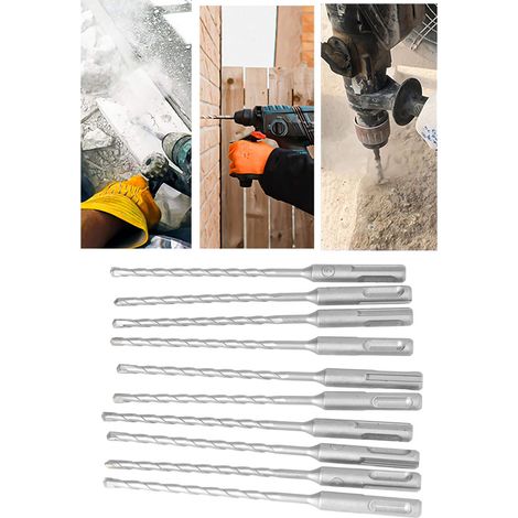 Verkauf von 10er-Packungen mit 5160 mm Hartmetall-Schlagbohrern für Drehbohrmaschinen in Ziegel, Stein und Beton. (1/5)