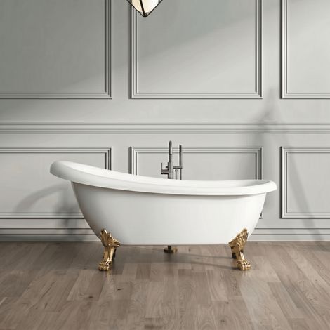Bañera con patas RICHMOND 171 cm patas LEÓN DORADAS