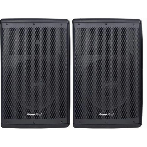 TRADE SHOP - Coppia Casse Audio Acustiche 3600 W Extreme Sound Woofer 12" Bluetooth Usb Djn-12 -