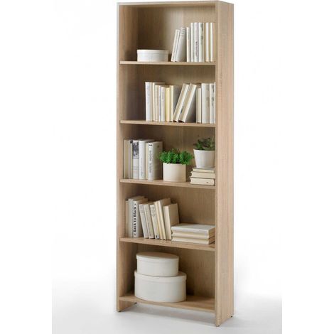 Bibliothèque ouverte Bobby 60 x 24 x 175 cm Marron (1/3)