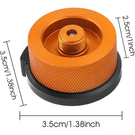 Adaptateur pour réservoir de gaz de réchaud de camping extérieur, adaptateur pour réservoir de propane, adaptateurs de tête de brûleur à gaz en alliage d'aluminium, fournitures de camping, réchauds de (1/5)