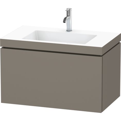 Duravit L-Cube meuble lavabo c-coller avec socle, suspendu au (1/3)