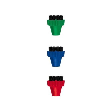 Polti - kit de 3 petites brosses en nylon colorees - paeu0296 -