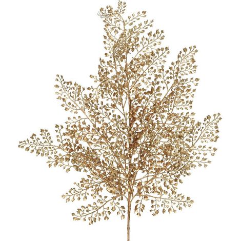 Dekozweig Glitter gold 4 x 30 x 68 cm ( H x B x T) Baumzweig