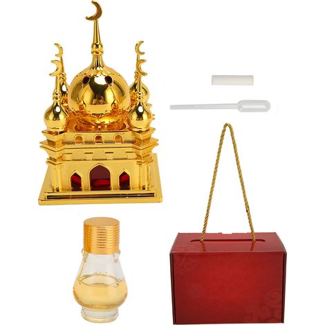 Parfum voiture 5ml mosquée musulmane élégant raffiné, fort parfum alliage véhicule décoration intérieure. (1/5)