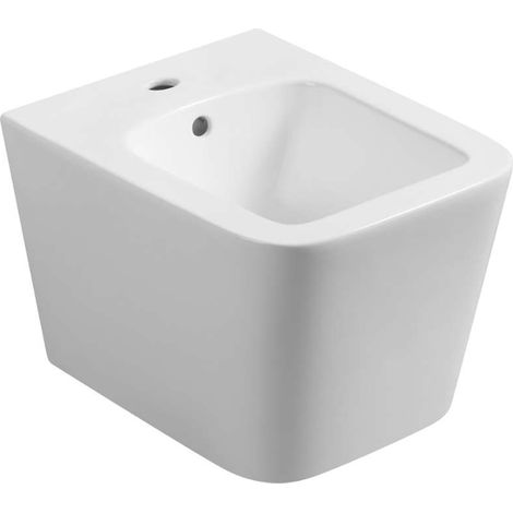 Kielle – Bidet suspendu avec trop-plein – Dimensions 510 x 360 mm – Fixation cachée – Trou pour robinetterie – 30311000