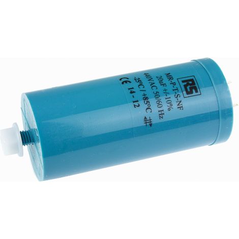 Condensateur à couche mince RS PRO 20µF 440V c.a. ±10% ( Prix pour 1 ) (1/2)