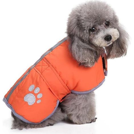 Wendbare Hundeweste aus Wolle, ideal für kaltes Wetter, warme und wasserdichte Haustierjacke (1/5)