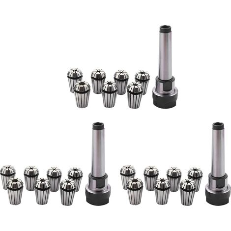 3 Set MT2 ER20 M10 MTB2 Pince De Serrage Morse 2 Outil De Cône Porteur + 7 Pcs Pince À Ressort CNC Fraisage Tige D'Extension (1/5)