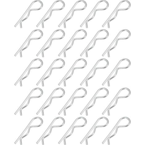 30 Pièces Kit De Goupilles R Taille M2 x 40 mm Ton Argenté (1/5)