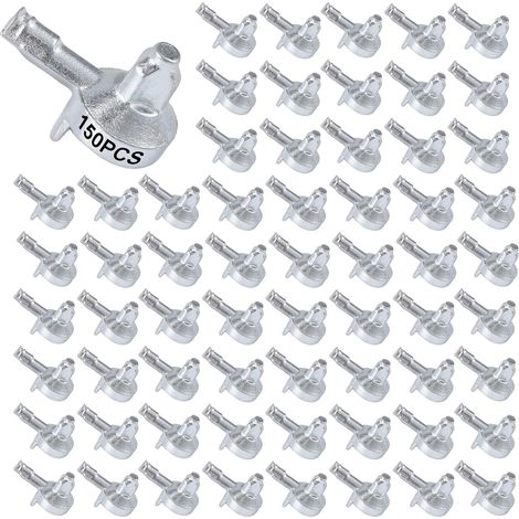 150pcs Chevilles de Support D'Étagère, Clips D'Étagère en Alliage Compatibles avec la Bibliothèque IKEA Billy 131372 pour Étagères Accessoires de Remplacement (1/5)