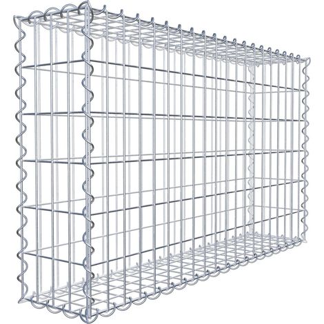 Gabiondeco - Gabion 100 cm x 60 cm x 20 cm (L x H x P). mailles 5 x 10 cm. Spirale - Made in Germany