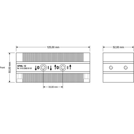 Paire de blocs de serrage magnétique 125x50x52mm FLAIG 1 paire (1/5)