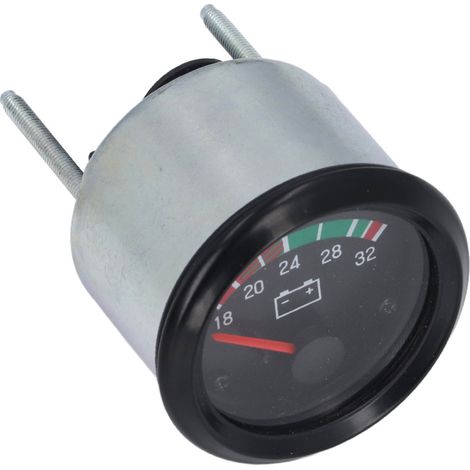 Voltímetro LED de aleación de aluminio de 52 mm para motores diésel de 24 V y 18-32 V. (1/5)