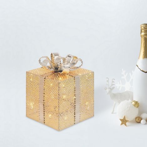 Pacco regalo luminoso lotti led h.21,5 bianco cal. (1/5)