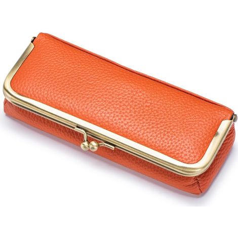 Custodia per occhiali in ecopelle, custodia rigida per occhiali, astuccio retrò con chiusura a scatto, custodia portatile per occhiali, scatola porta occhiali da sole per uomo e donna