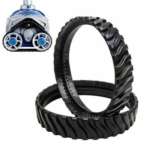 Chenilles de Nettoyeur de Piscine Zodiac Mx8, Pièces 2PC Zodiac Mx8, Caoutchouc très résistant, améliorant la durée de Vie des pièces pour Le Robot de Nettoyage (1/4)