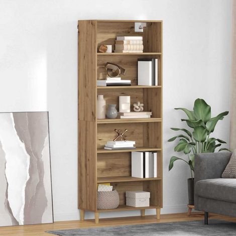 Highboard Artisan-Eiche 69,5 x 32,5 x 180 cm Holzwerkstoff (1/5)