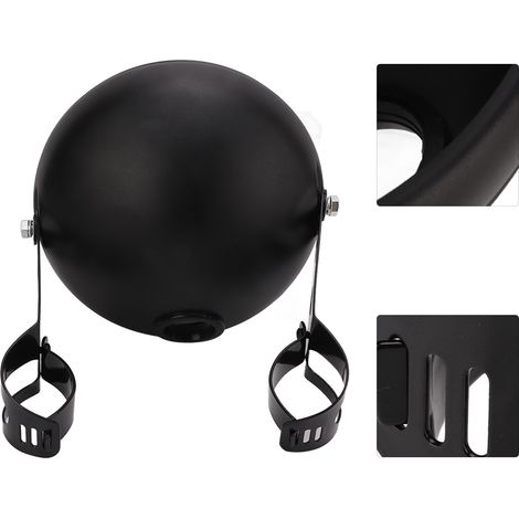 Boîtier de phare moto universel 7 pouces, support pour LED, tubes de fourche 38‑51mm (1/5)