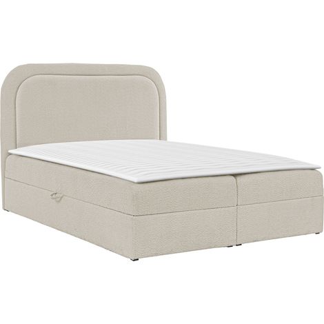 Lit boxspring Color, Coral 65, Double, Continental, 160x200, Tissu, Disponible, 164x208x122cm (1/5)