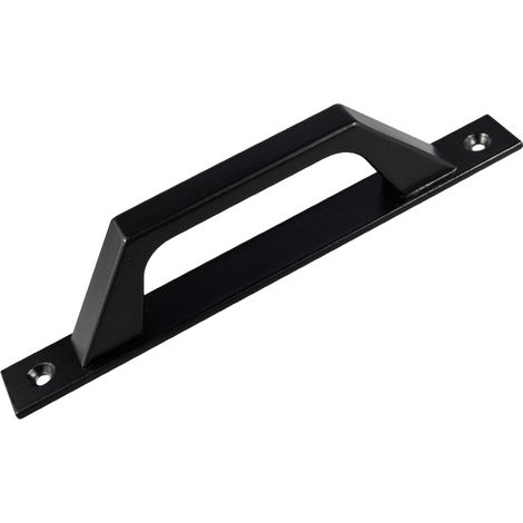 Poignées apparentes en alliage d'aluminium, poignées de portes coulissantes, poignées de balcon et de cuisine, petites poignées de portes et de fenêtres en bois noir. (1/4)