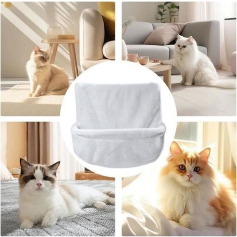 Lit de Radiateur pour ChatSac Radiateur en Peluche avec Cadre en Fer Lit Suspendre au Radiateur Tissu en Peluche Douce Ch CORBEILLE (1/4)