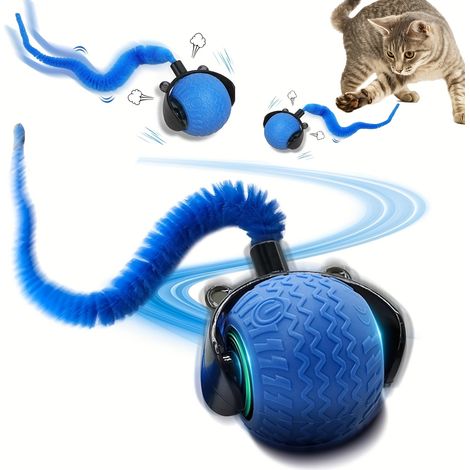Une balle intelligente pour chat, un jouet anti-stress adapté aux chats de petite, moyenne et grande taille. (1/5)
