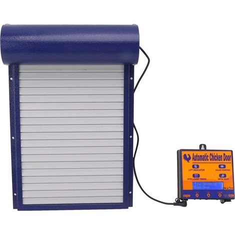 Ouvre-Porte Automatique De Poulailler À Énergie avec Capteur Lumière Minuterie Télécommande – Système D'Automatisation pour Accès Contrôlé Au Porte Motorisée Sécurité Et Confort BLUE - (1/5)