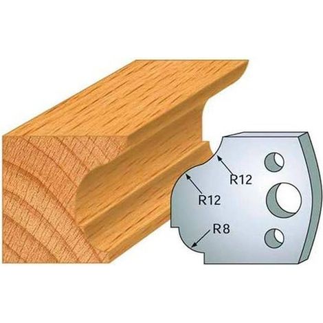 Jeu de 2 Fers Profilés Acier HT 40 x 4 mm - N°061 Doucine + congé - Outil de menuiserie - Diamwood