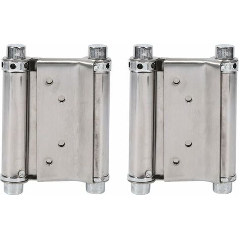 Charnières double action en acier inoxydable avec ressort, charnières de portières de voiture, charnières de portes battantes, capacité de charge jusqu'à 15 kg - Parfaites (1/4)