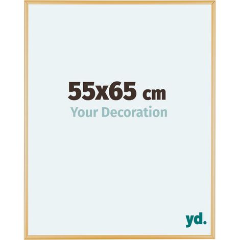 yd. - Cadre photo 55x65 - Or Vintage - Aluminium - Kent