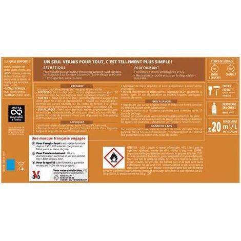 Barniz multi-materiales exterior incoloro mate 0.25l - V33