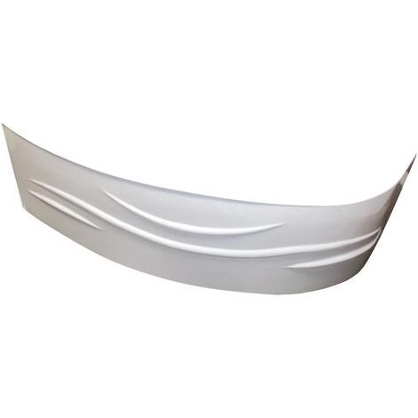 ONDEE ZEN - Tablier de baignoire Gauche FANY - Tablier motif vague 160x90cm  - ABS - Blanc