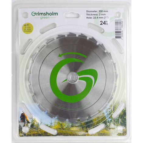 Débroussailleuse grimsholm-green brush cutter blade 24 dents 200 mm