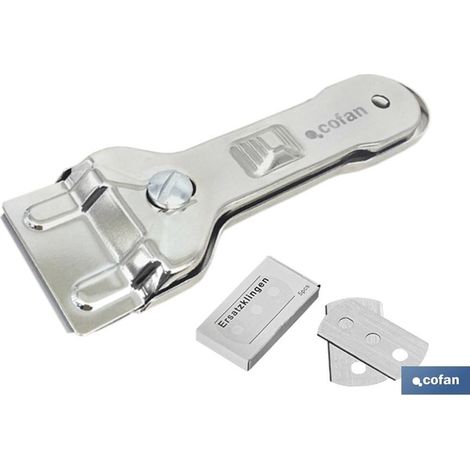 Raschietto per vetroceramica INOX. Modello Sena 13,5x4,5 cm