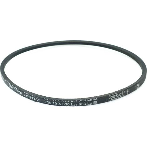 Courroie trapézoidale lisse Contitech Conti V Z25 10 x 630 Li / 653 Ld