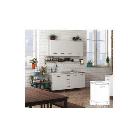 KIT CUCINA BASE 1 ANTA 40X50XH85 CM BIANCO- AZUR LINE- 1,0 pz