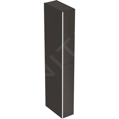 Garde-robe haute GE Acanto avec deux tiroirs 22x173x47,6cm, noir (1/2)